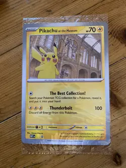 Pikachu At The Museum, Pokemon X Natural History Museum Jumbo Promo - Sealed - Image 1