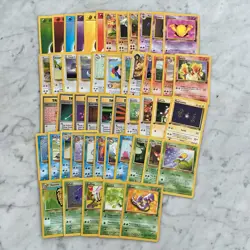 Pokemon Card Lot 1999 WOTC 50 Different Cards All 1st Edition Or Uncommon NM - Image 1