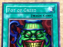yugioh POT OF GREED LOB-119 North America 1st Ed Rare Lightly Played - Image 3