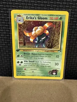 2000 Pokemon Gym Heroes - 1st Edition - Erika’s Gloom 46/132 - Ungraded - Image 1