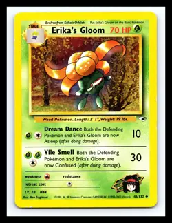 💥 Erika's Gloom (Gym Heroes Set Pokemon 2000) Vintage # 46/132 - Image 1