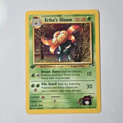 Pokemon Erika's Gloom 46/132 Gym Heroes 1st Edition Uncommon LV28 70HP Sugimori - Image 1