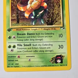 Pokemon Erika's Gloom 46/132 Gym Heroes 1st Edition Uncommon LV28 70HP Sugimori - Image 3