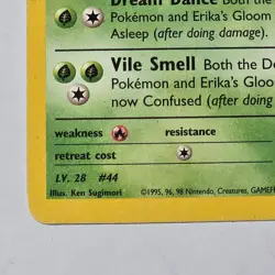 Pokemon Erika's Gloom 46/132 Gym Heroes 1st Edition Uncommon LV28 70HP Sugimori - Image 4