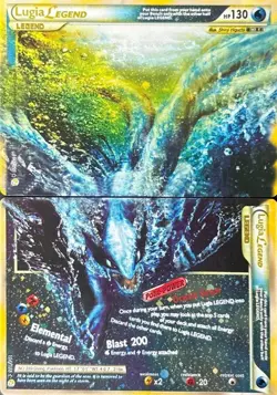Pokemon Lugia Legend Card Top and Bottom HeartGold SoulSilver - Image 1