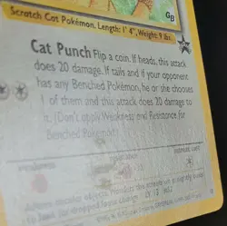 MEOWTH BLACK STAR GB PROMO #10 HOLOFOIL SHINY RARE POKEMON TRADING CARD WIZARDS - Image 4