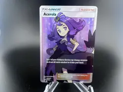 Pokemon Acerola TCG Full Art Holo Card 142/147 Sm-Burning Shadows NM - Image 1