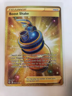 Pokemon TCG Boost Shake Secret Rare Holo 229/203 Evolving Skies NM - Image 1