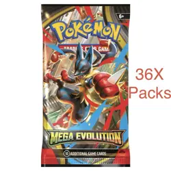Pokemon Mega Evolution Base ME01 Factory Sealed 36 Booster Pack lot - Image 1