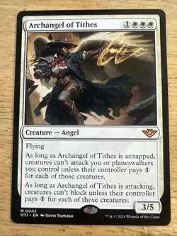 Archangel of Tithes Normal M Outlaws of Thunder Junction 2 NM - Image 1