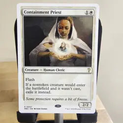 MTG Containment Priest #0007 White Border Rare Mystery Booster 2 (MB2) - Image 1
