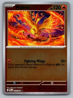 Pokemon TCG ME02: Phantasmal Flames Moltres 014/094 Reverse Holo - Image 1
