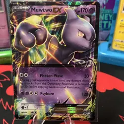 Pokemon Mewtwo EX XY183 XY Promo Holo Basic 170 HP 120 Atk Psychic - Image 1