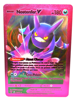 Carte Pokemon effet rose - FRANCE - Neuf - Nostenfer V - Image 1