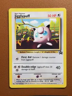 Jigglypuff 7 NM Black Star Promo WOTC Vintage Pokemon TCG - NM - Image 1