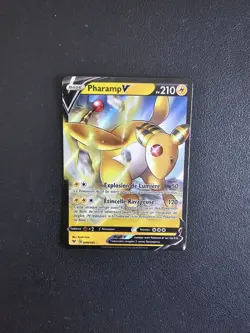 Carte Pokemon Pharamp V 049/185 Epee & Bouclier Voltage Eclatant EB04 FR NEUF - Image 1