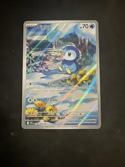Pokemon TCG Piplup 98/94 Phantasmal Flames Illustration Rare Mega Evolution NM - Image 1