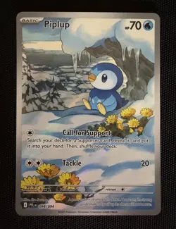 Pokemon TCG Piplup 98/94 Phantasmal Flames Illustration Rare Mega Evolution - Image 1