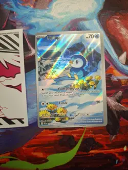 Pokemon TCG Piplup 98/94 Phantasmal Flames Illustration Rare Mega Evolution - Image 1