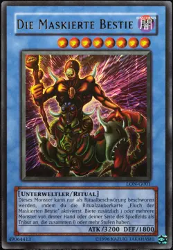 Yu-Gi-Oh! Die Maskierte Bestie LON-G001 Ultra Rare [NM-M] Masked Beast | DE 2003 - Image 1