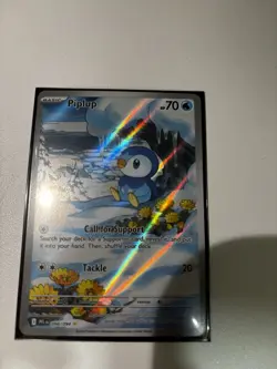 Pokemon TCG Piplup 98/94 Phantasmal Flames Illustration Rare Mega Evolution - Image 1