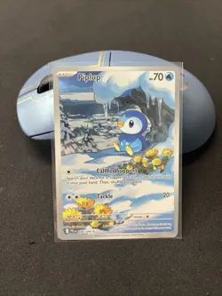 Pokemon TCG Piplup 98/94 Phantasmal Flames Illustration Rare Mega Evolution - Image 1