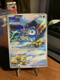 Pokemon TCG Piplup 98/94 Phantasmal Flames Illustration Rare Mega Evolution - Image 1