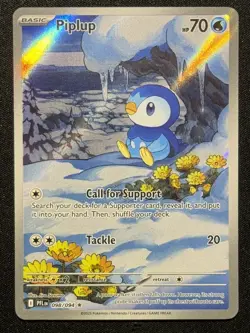 Pokemon TCG Piplup 98/94 Phantasmal Flames Illustration Rare Mega Evolution - Image 1