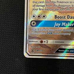 Pokemon TCG Eevee GX SM233 Full Art Promo Black Star Ultra Rare Holo - Image 3