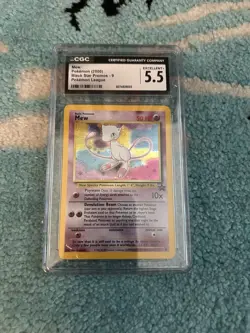 POKEMON TCG WIZARDS OF THE COAST BLACK STAR PROMO MEW HOLO #9 CGC 5.5 - Image 1