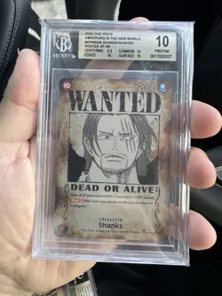 Shanks - Wanted Poster OP09-004 Psa Emperors in the New World Foil BGS 10 - Image 1