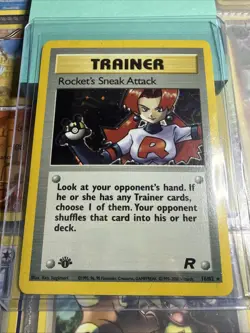 Vintage Team Rocket’s Sneak Attack Holo 16/82 1st Edition Pokemon Rare Near Mint - Image 1