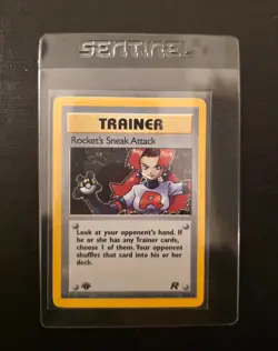 Pokemon Rocket’s Sneak Attack 16/82 Team Rocket 1st Edition Holo Rare NM/LP WOTC - Image 1
