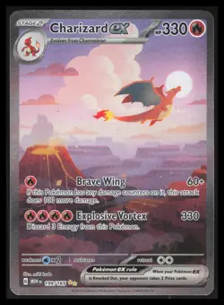 Pokemon TCG Charizard EX 199/165 Special Illustration Rare Scarlet & Violet 151 - Image 1