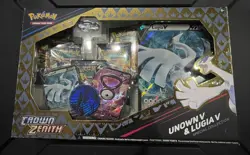 Pokemon TCG: Crown Zenith - Lugia V & Unown V Special Collection BOX - READ DESC - Image 1