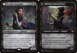 1x Henrika Domnathi // Henrika, Infernal Seer - Showcas NM Eng MTG - Crimson Vow - Image 1