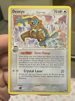 Pokemon TCG Deoxys Delta Species 2/17 Pop Series 4 Holo Rare LP ~SWIRL~ - Image 1