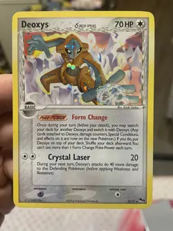 Pokemon TCG Deoxys Delta Species 2/17 Pop Series 4 Holo Rare LP ~SWIRL~ - Image 2