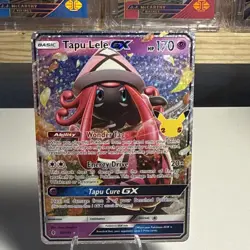 Pokemon TCG Tapu Lele GX Celebrations 25th Anniversary Card 60/145 NM Condition - Image 1