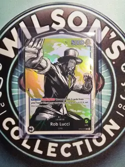 OP03-076 Rob Lucci Leader Alt Art One Piece TCG Card Pillars of Strength English - Image 1