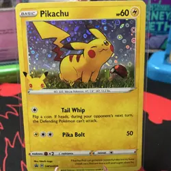 Pokemon Pikachu Black & White BW54 Promo Holo Basic 60 HP Mouse Card - Image 1