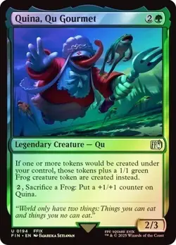 NM Foil Quina, Qu Gourmet, MTG, Final Fantasy, Magic the Gathering, 194 - Image 1