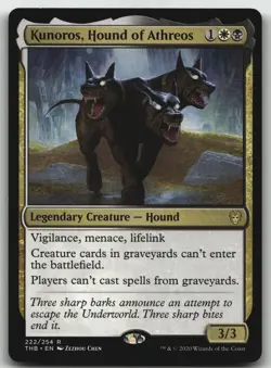 Kunoros, Hound of Athreos R Theros Beyond Death 222 LP - Image 1