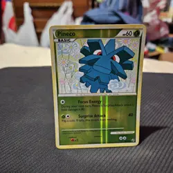 Pineco Pokemon TCG Undaunted Reverse Holo Common Card #63/90 - Image 1