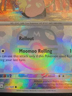 Miltank - Master Ball Pattern 081/131 Pokemon TCG Prismatic Evolutions Holo NM - Image 3