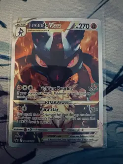 Pokemon TCG SWSH: Black Star Promo - (SWSH 291) Lucario VSTAR NM - Image 1
