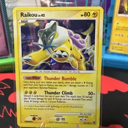 Pokemon Raikou Dp3: Shining Darkness Holo Rare Japanese Basic 80 HP 50+ Atk - Image 1