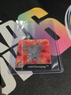 Artbox Pokemon Action Flipz Series One (1999) Machop/Machoke/Machamp No.28 - Image 3