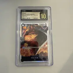 Sakazuki OP02-099 Premium Booster One Piece TCG Japanese - CGC 10 Pristine - Image 1