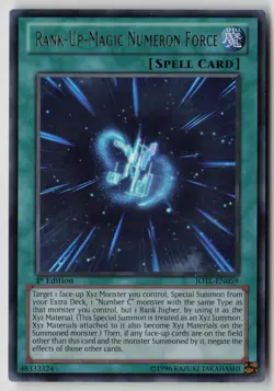 Yugioh Rank-Up-Magic Numeron Force JOTL-EN059 1st Edition Ultra Rare NM - Image 1